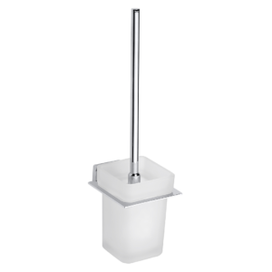 WC-Bürstengarnitur mit Glasbehälter,  105 × 375 × 135 mm