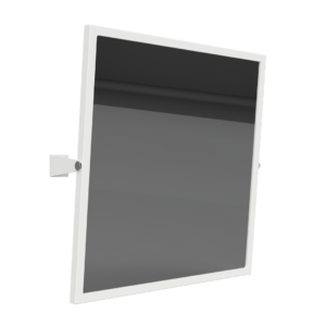 Kippspiegel, 600 x 600 mm, Weiß