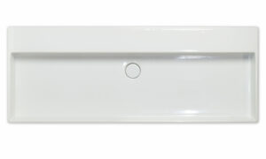 Keramikwaschtisch Genf 120 XL,  Farbe: Weiss, ohne Hahnloch